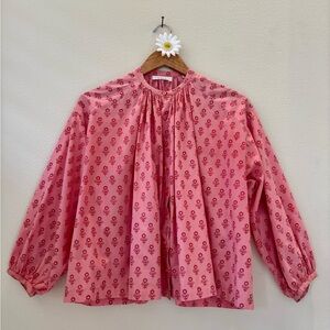 DOÊN Pink Sunflower Jane Blouse